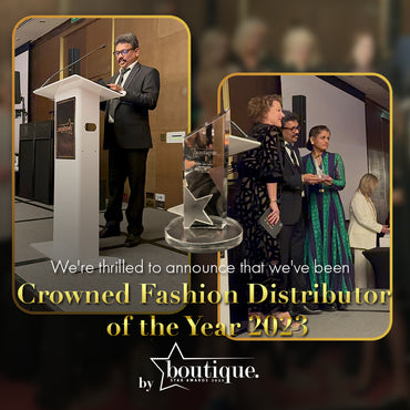 Crowned Fashion Distributor Of The Year 2023 by Boutique Star Awards