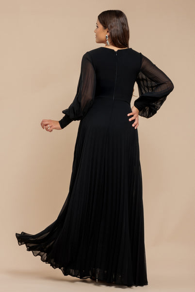 Wholesale Fully Pleated Chiffon Maxi Dress – City Goddess