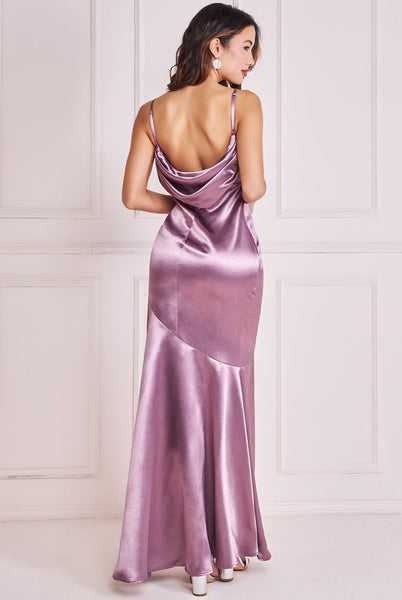 goddiva cowl back satin maxi dress product info and reviews Wholesale Cowl Back Satin Maxi Dress – City Goddess