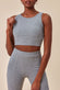 High Neck Crop Top With Leggings Lounge Set TS7