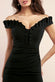 Off The Shoulder Frill Bodice Midi Dress DR4255