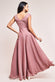 Wrap Bodice Sleeveless Lurex Maxi Dress With Split DR1886