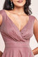 Wrap Bodice Sleeveless Lurex Maxi Dress With Split DR1886