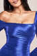 Slinky Satin One Shoulder Split Maxi Dress DR4388