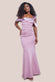 One Shoulder Satin Band Maxi Dress DR3454