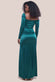 Slinky Satin One Shoulder Split Maxi Dress DR4388