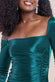 Slinky Satin One Shoulder Split Maxi Dress DR4388