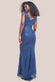 Twisted Knot Patterned Sequin Maxi Dress DR2723