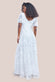 Flared Sleeve Embroidered Maxi Dress DR3279A