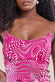 Abstract Bandeau Bodycon Midi Dress DR3545
