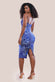 Abstract Bandeau Bodycon Midi Dress DR3545
