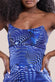 Abstract Bandeau Bodycon Midi Dress DR3545