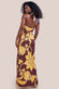 Printed Crossover Maxi Dress DR3602