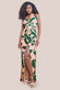 Printed Crossover Maxi Dress DR3602