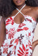Printed Tie Back Maxi Dress DR3663