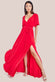 Wrap Front Maxi With Flutter Sleeves DR2565B