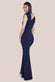 One Shoulder Scuba Crepe Evening Maxi Dress DR3231