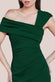 One Shoulder Scuba Crepe Evening Maxi Dress DR3231