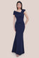 One Shoulder Scuba Crepe Evening Maxi Dress DR3231