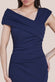 One Shoulder Scuba Crepe Evening Maxi Dress DR3231