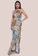 Halter Neck Printed Maxi Dress DR3504