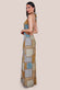 Halter Neck Printed Maxi Dress DR3504