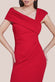 One Shoulder Scuba Crepe Evening Maxi Dress DR3231