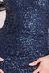 Off The Shoulder Patterned Sequin Wing Maxi Dress DR2791