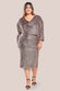 Off Shoulder Sequin Dolman Sleeve Midi Dress DR3321P