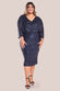 Off Shoulder Sequin Dolman Sleeve Midi Dress DR3321P