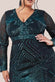 Sequined Starburst Scalloped Hem Midi Dress DR2617P