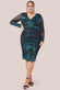 Sequined Starburst Scalloped Hem Midi Dress DR2617P