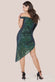 One Shoulder Asymmetric Midi Dress DR3702