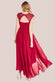 Embellished Crochet Laced Yoke Pleated Bodice Hi-Low Maxi Dress DR3820
