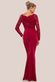 Scalloped Lace & Scuba Maxi Dress DR2449C