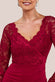 Scalloped Lace & Scuba Maxi Dress DR2449C