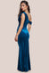 Cowl One Shoulder Velvet Maxi Dress DR4504