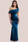Cowl One Shoulder Velvet Maxi Dress DR4504