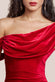 Cowl One Shoulder Velvet Maxi Dress DR4504