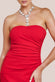 Scuba Crepe Bandeau Maxi With Diamante Necklace DR4271