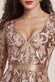 Embroidered Sequin & Mesh Maxi Dress DR2558