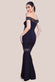 Off The Shoulder Ribbed Bodycon Maxi Dress DR4370