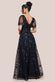 Mother Of The Bride Flared Sleeve Embroidered Maxi Dress DR3279