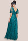 Mother Of The Bride Flared Sleeve Embroidered Maxi Dress DR3279