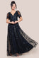 Mother Of The Bride Flared Sleeve Embroidered Maxi Dress DR3279