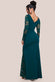 Scuba & Lace Wrap Maxi Dress DR4366