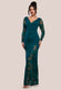 Scuba & Lace Wrap Maxi Dress DR4366