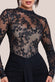 Sequin & Mesh Bodice Scuba Maxi Dress DR4391