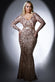 Embroidered Sequin & Mesh Maxi Dress DR2558