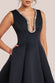 Diamante Embellished Fit And Flared Mini Dress DR4598